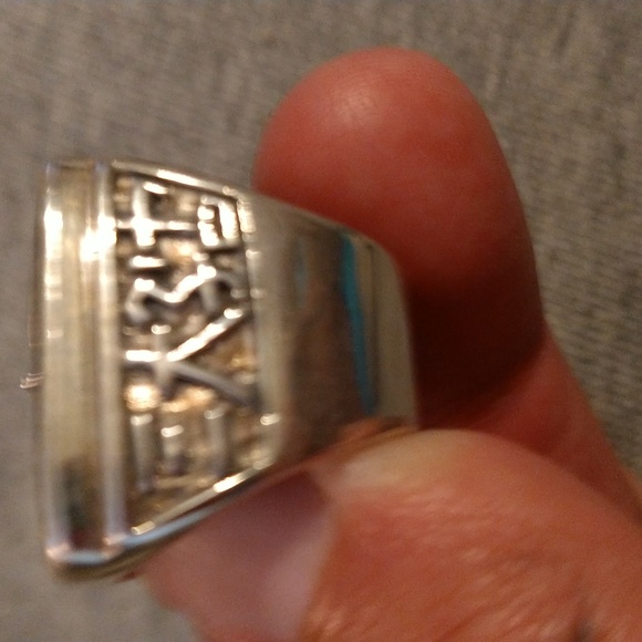 dragon heavy sterling silver ring 24g - Picture 3 of 4